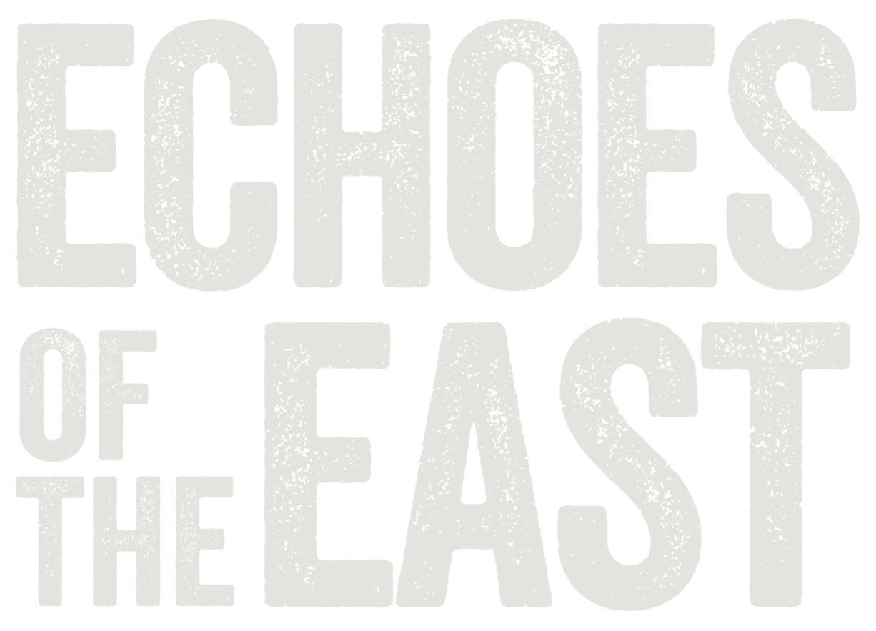 Echoes of the East horror novel logo - zombie survival thriller