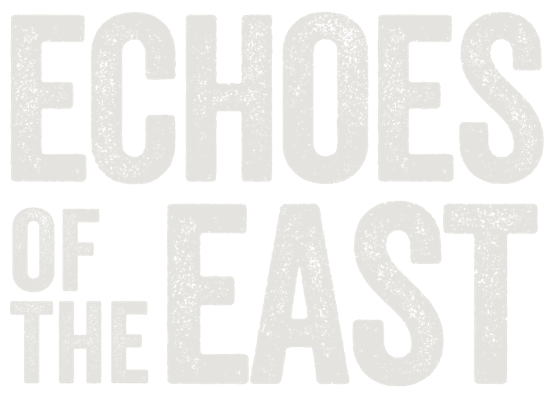 Echoes of the East horror novel logo - zombie survival thriller